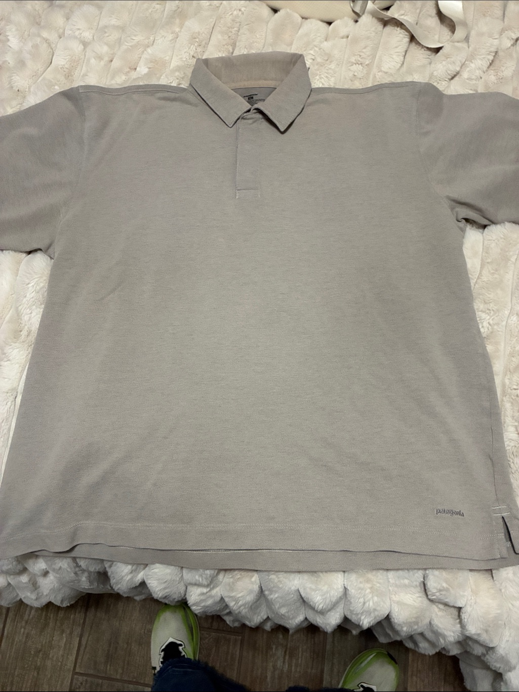 Patagonia Light Gray Polo Shirt